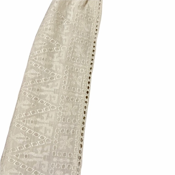 SCOTCH &‎ SODA Maison Women's Cream Boho Long Belted Midi Dress Size 3/4 - Picture 5 of 12